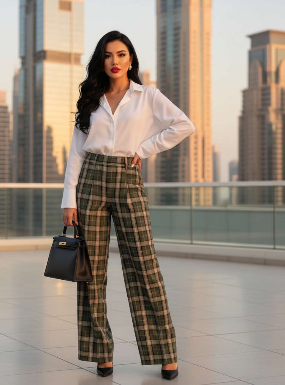 PANTALON OVERSIZE HIGHLAND CHIC