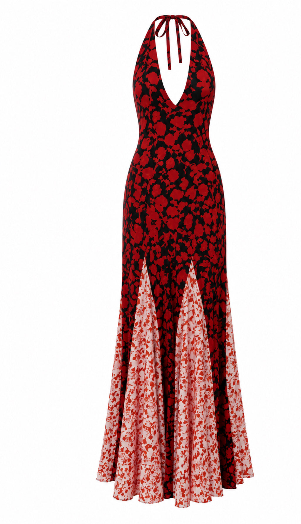 ROBE VINTAGE MOTIF ROUGE