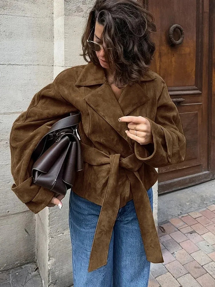 VESTE SUEDINE ELEGANTE