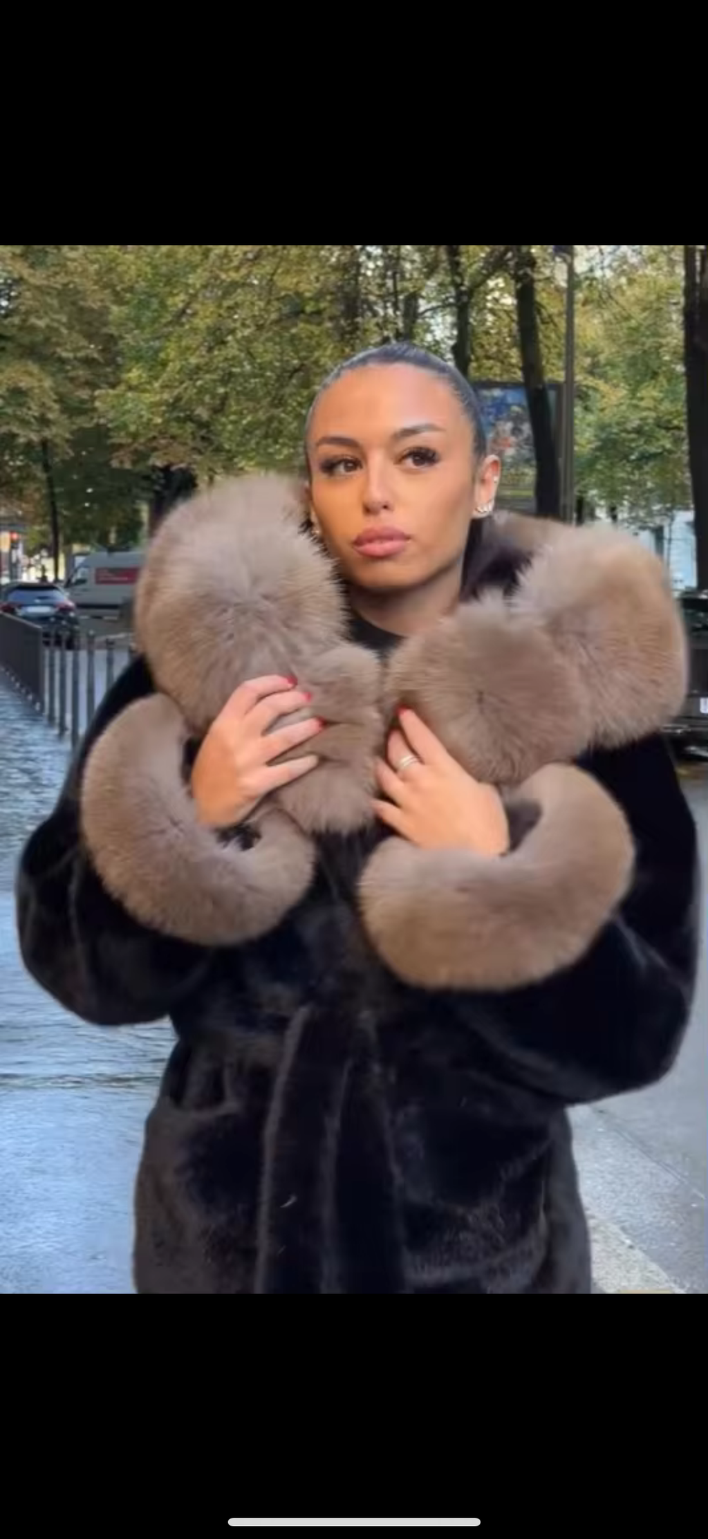 MANTEAU FOURRURE COL