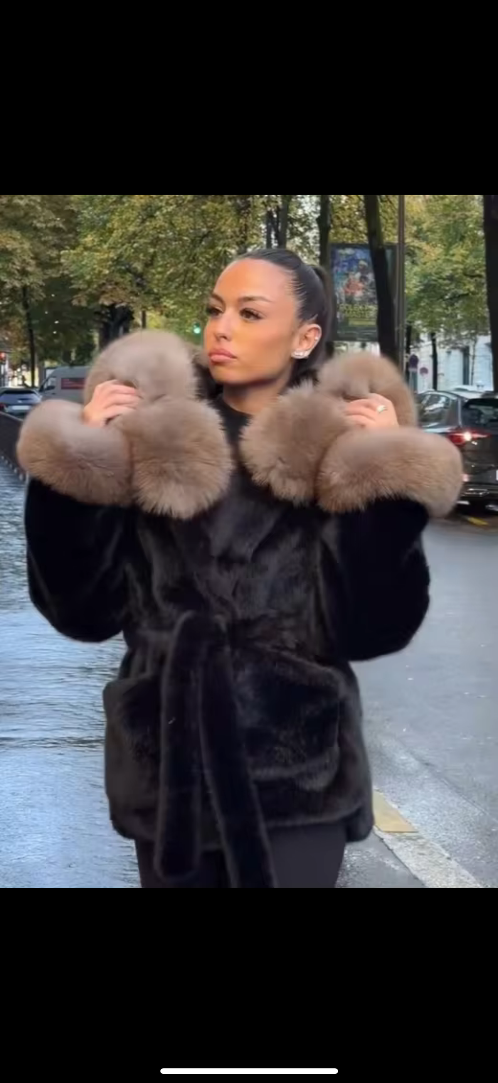 MANTEAU FOURRURE COL