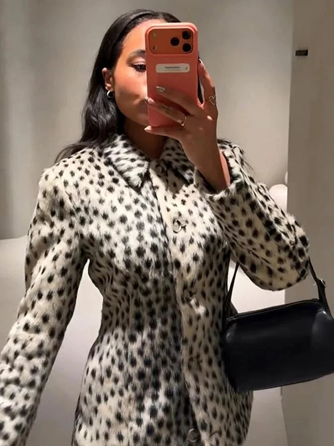Veste femme motif animal