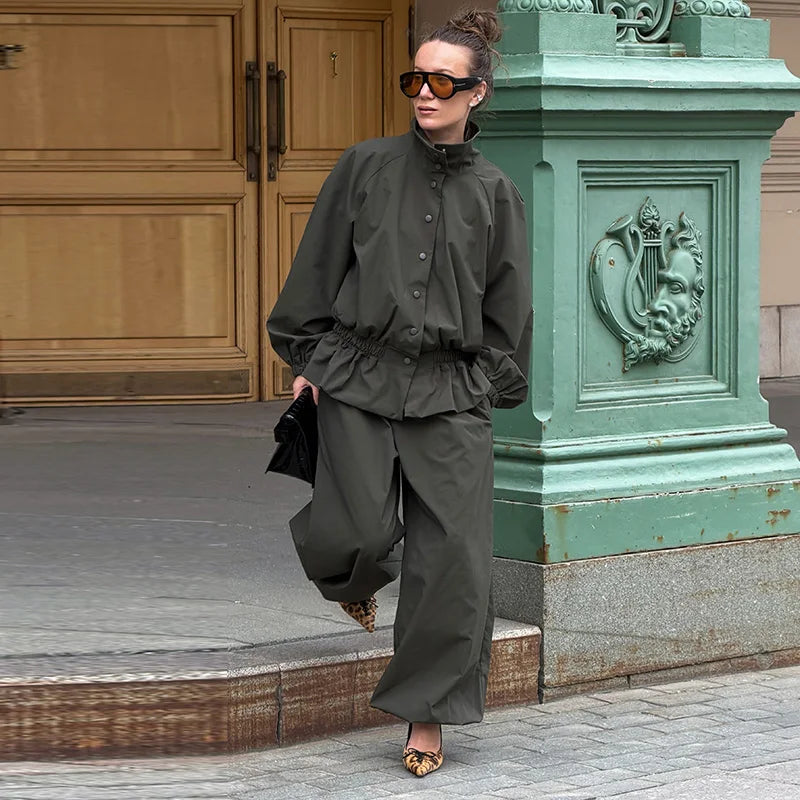 Ensemble oversize pantalon bouffant