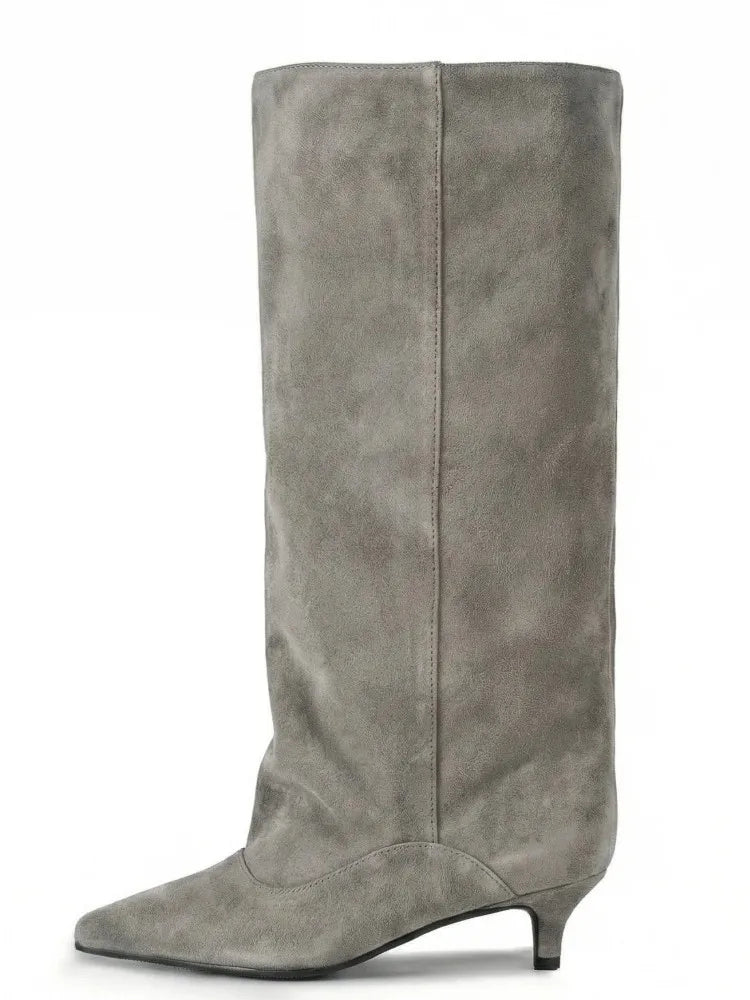 Bottes large petit talon