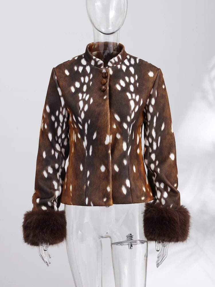 Veste fourrure Bambi Vintage