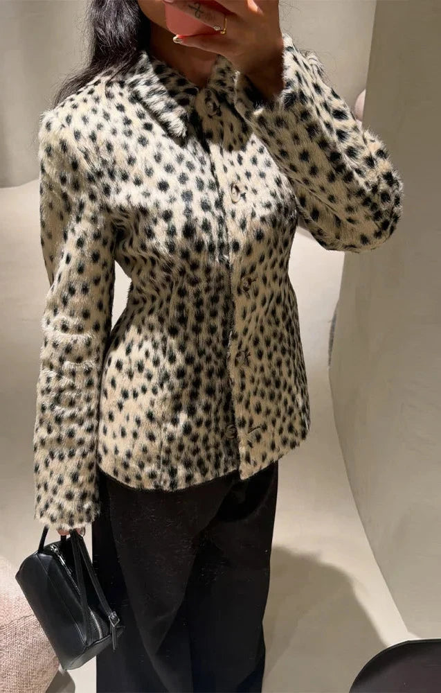 Veste femme motif animal