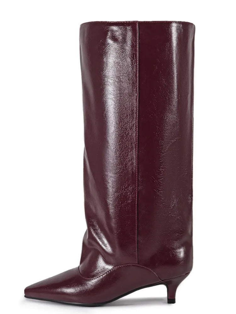 Bottes large petit talon
