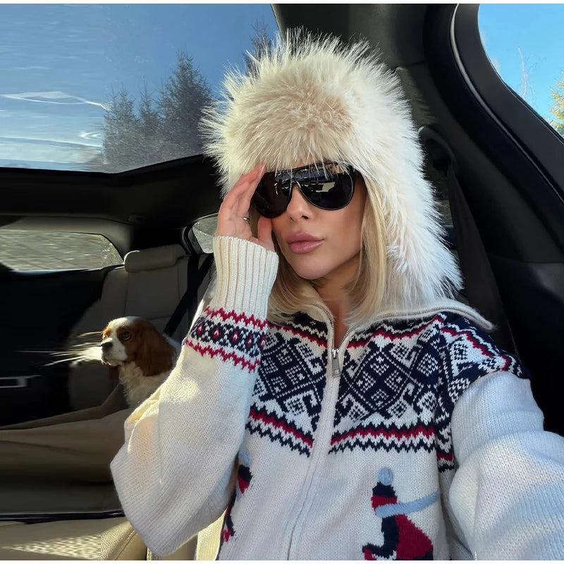 GILET LAINE ZIP NEIGE