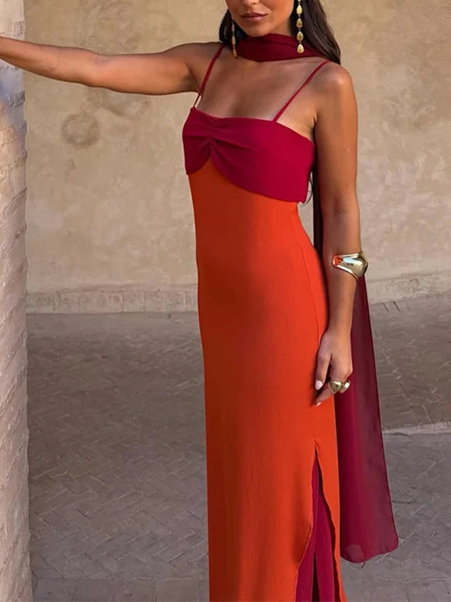 ROBE ORANGE SOIRÉE