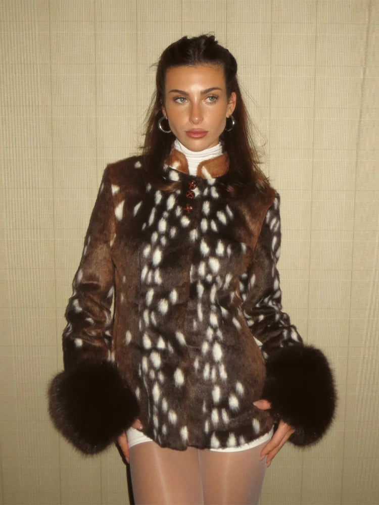 Veste fourrure Bambi Vintage
