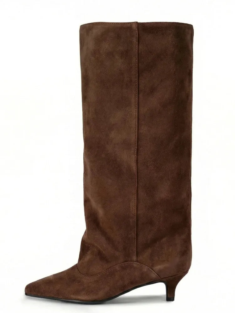 Bottes large petit talon