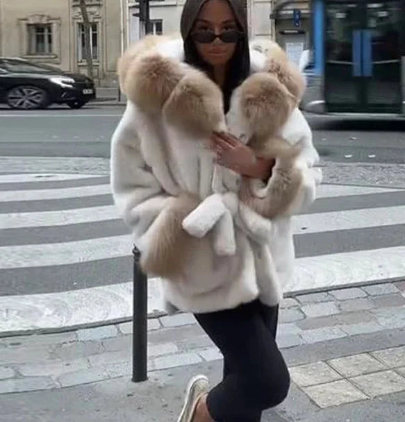 MANTEAU FOURRURE COL