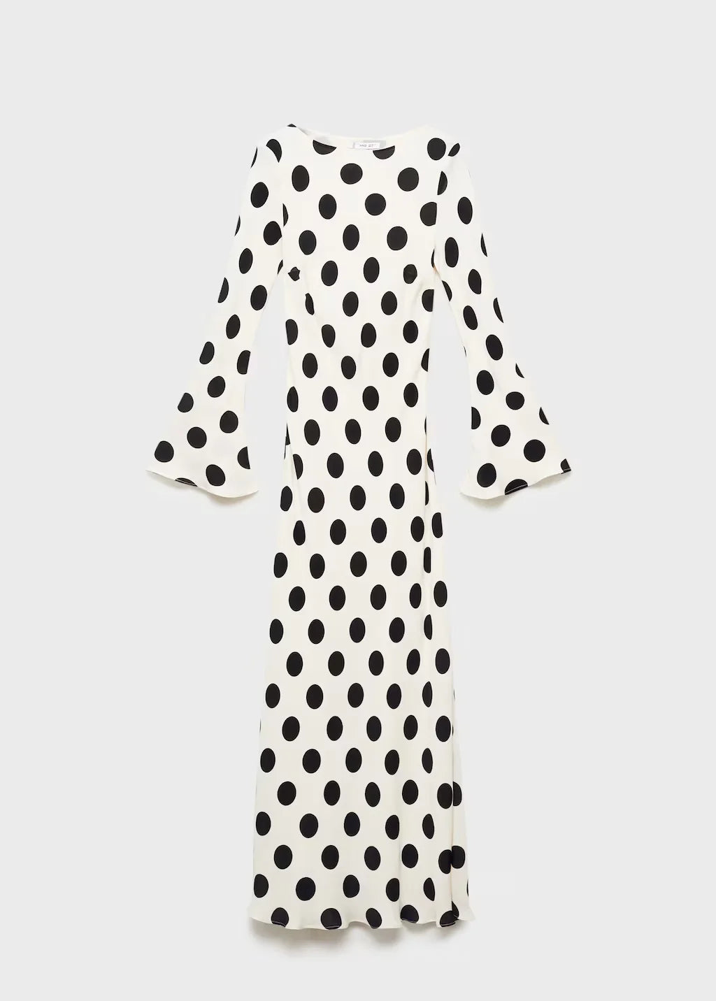 ROBE PETITS POIS MANCHES ÉVASÉES
