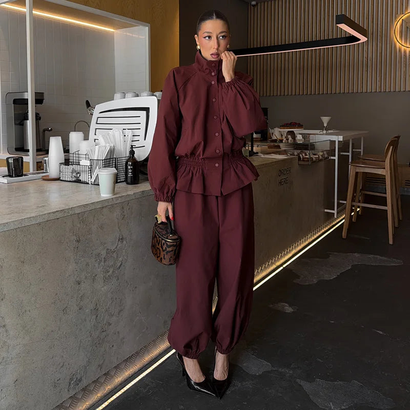 Ensemble oversize pantalon bouffant