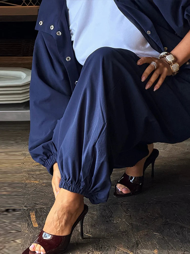Ensemble oversize pantalon bouffant