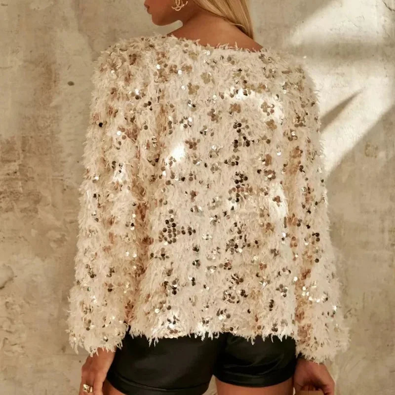 PULL PLUME CRISTAL