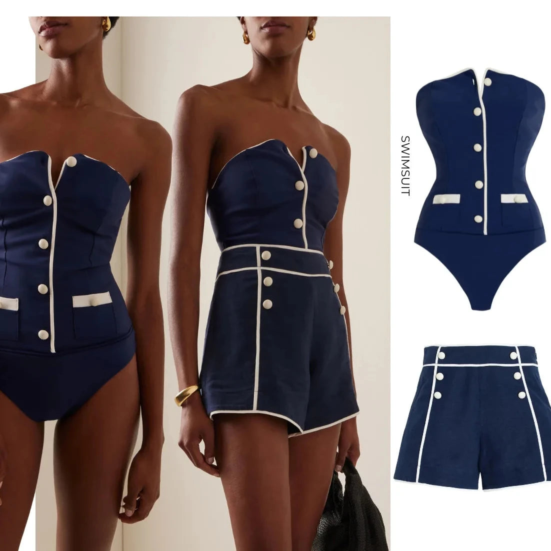 SET MAILLOT DE BAIN OLD MONEY SHORT