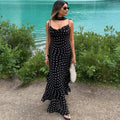 ROBE PETITS POIS ÉCHARPE
