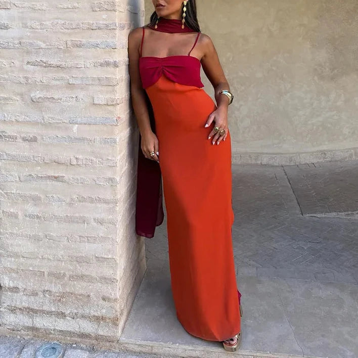 ROBE ORANGE SOIRÉE