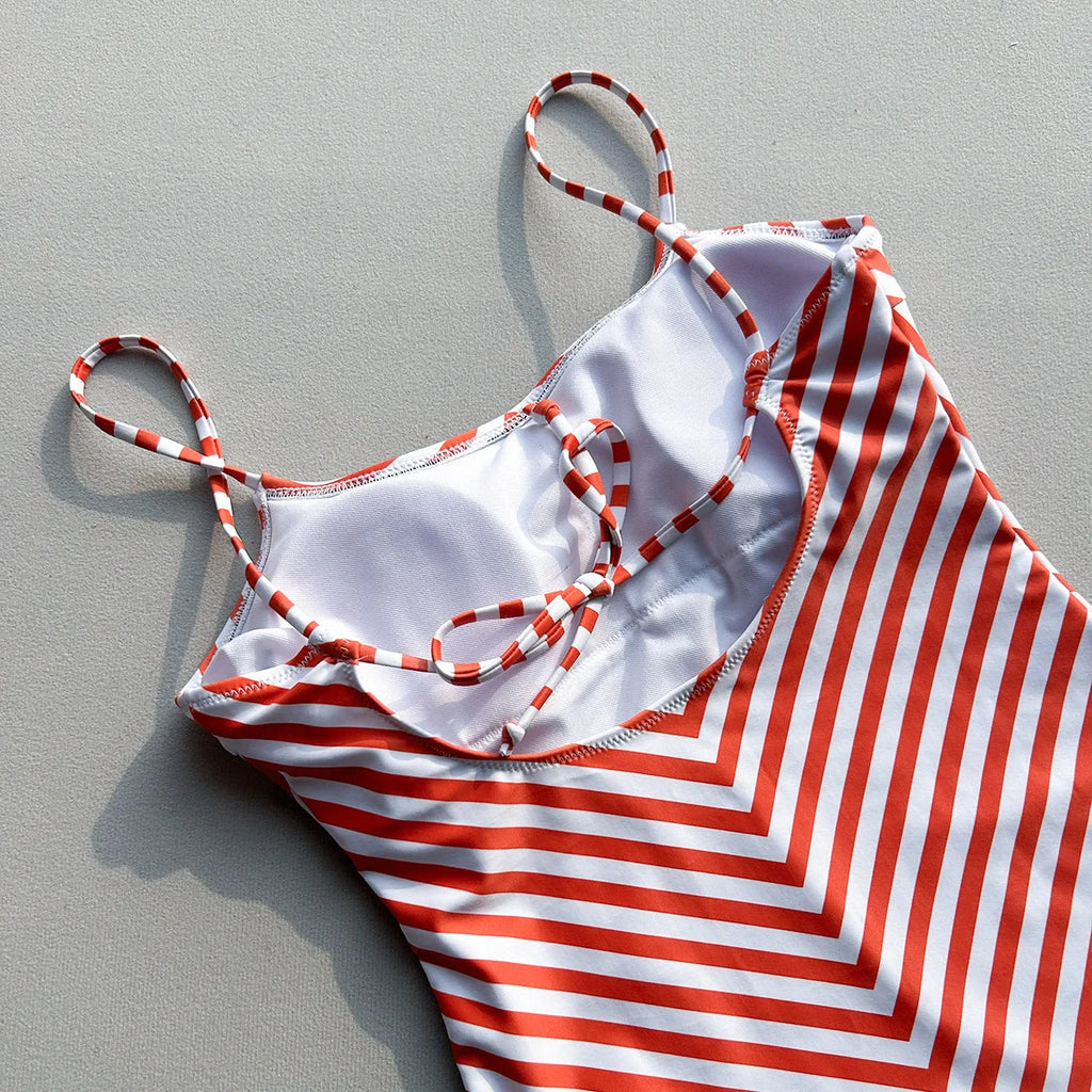 Maillot de bain vintage rayures