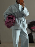 PARKA BLEU CLAIR OVERSIZE