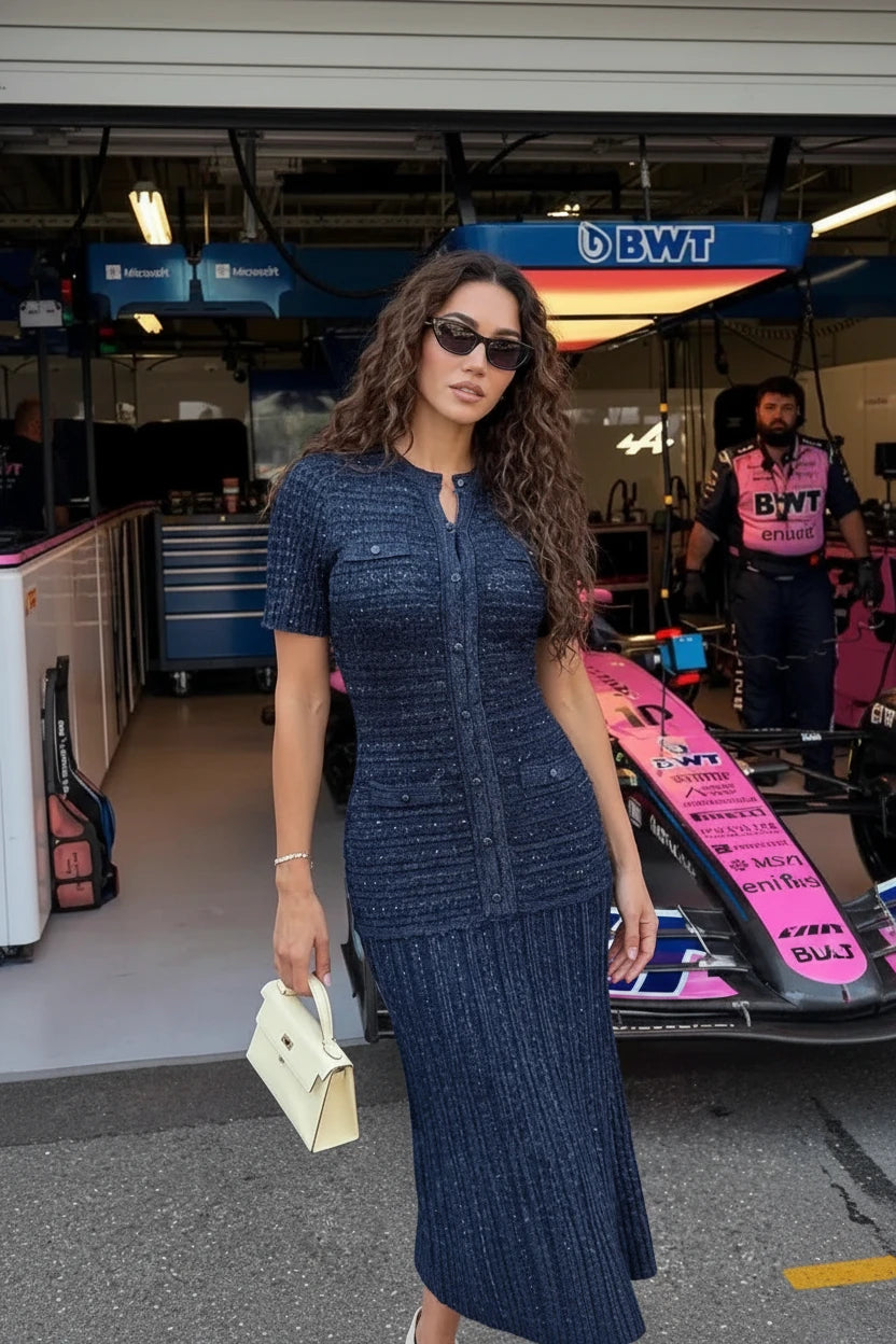 ROBE LONGUE INSPI PAILLETTE