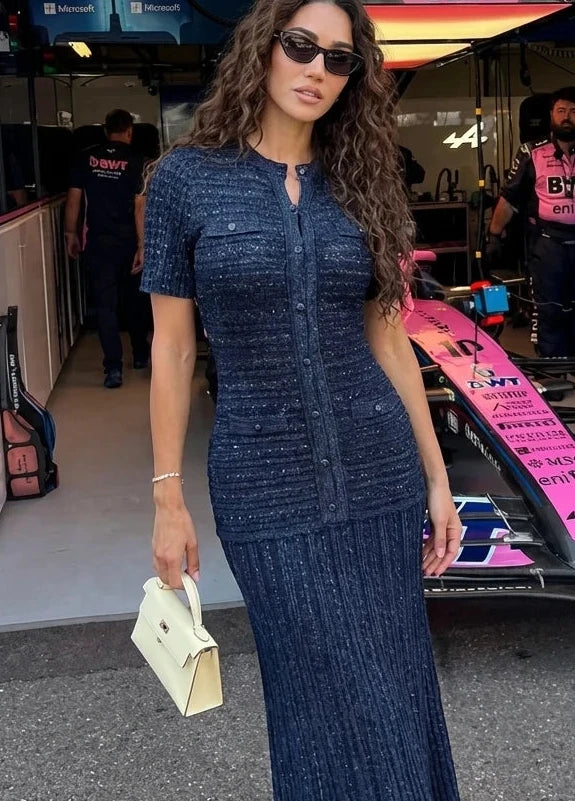 ROBE LONGUE INSPI PAILLETTE