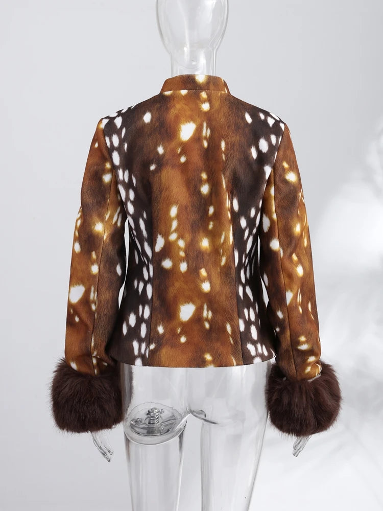 Veste fourrure Bambi Vintage