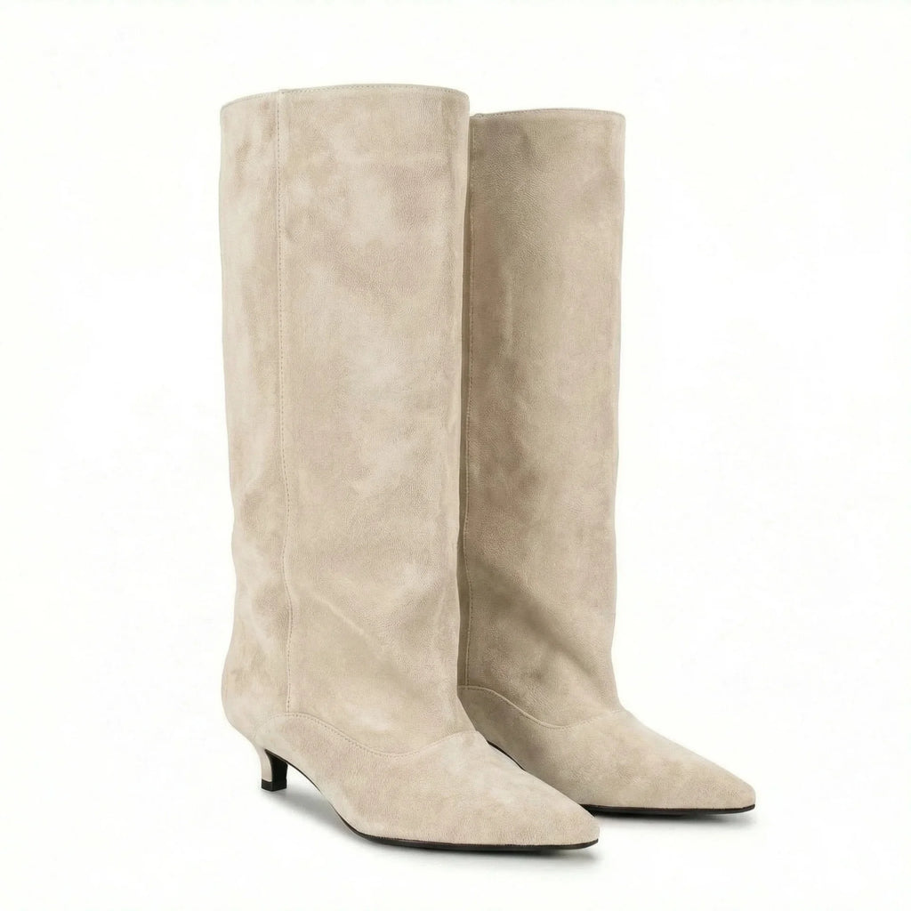 Bottes large petit talon