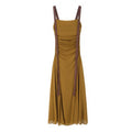ROBE PLISSÉE CAMEL