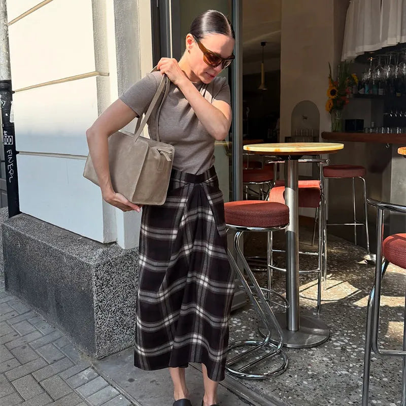 JUPE ELEGANTE ECOSSAISE